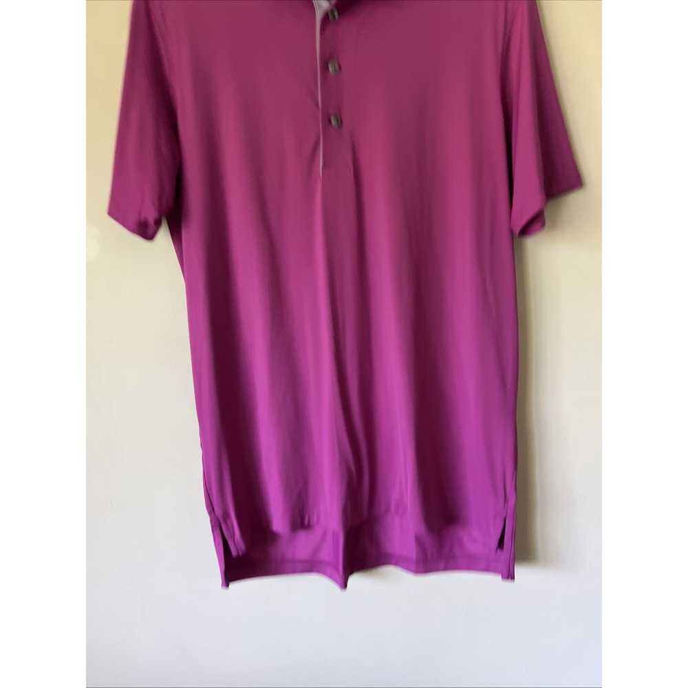 Greyson Mens Performance Golf Polo Shirt Size Small Fuchsia